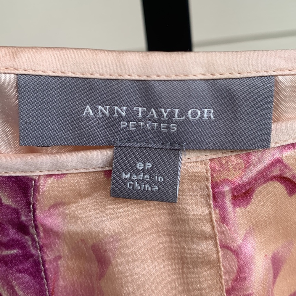 Y2K Ann Taylor vintage silk floral midi feminine fairy skirt 8P - Picture 2 of 7
